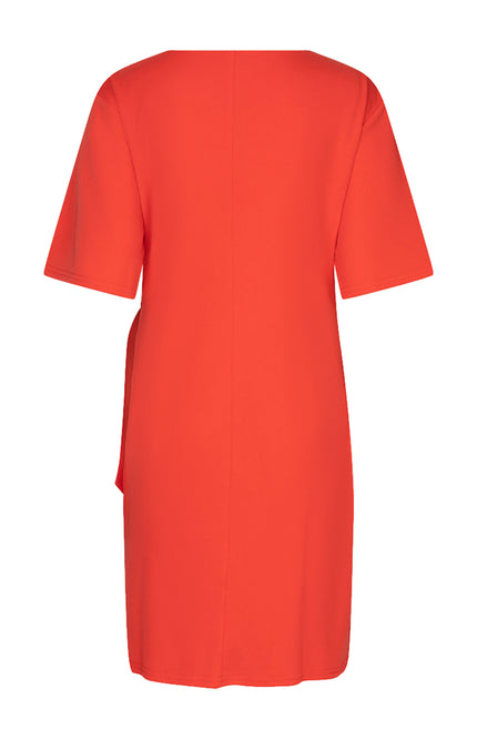 EsQualo Jurk Bow Red HS26.10224 Stretchshop.nl