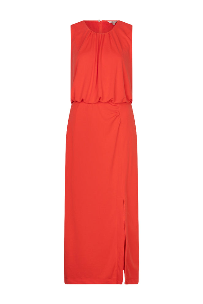 EsQualo Jurk Fancy Gathering Red HS26.10226 Stretchshop.nl