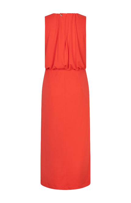 EsQualo Jurk Fancy Gathering Red HS26.10226 Stretchshop.nl