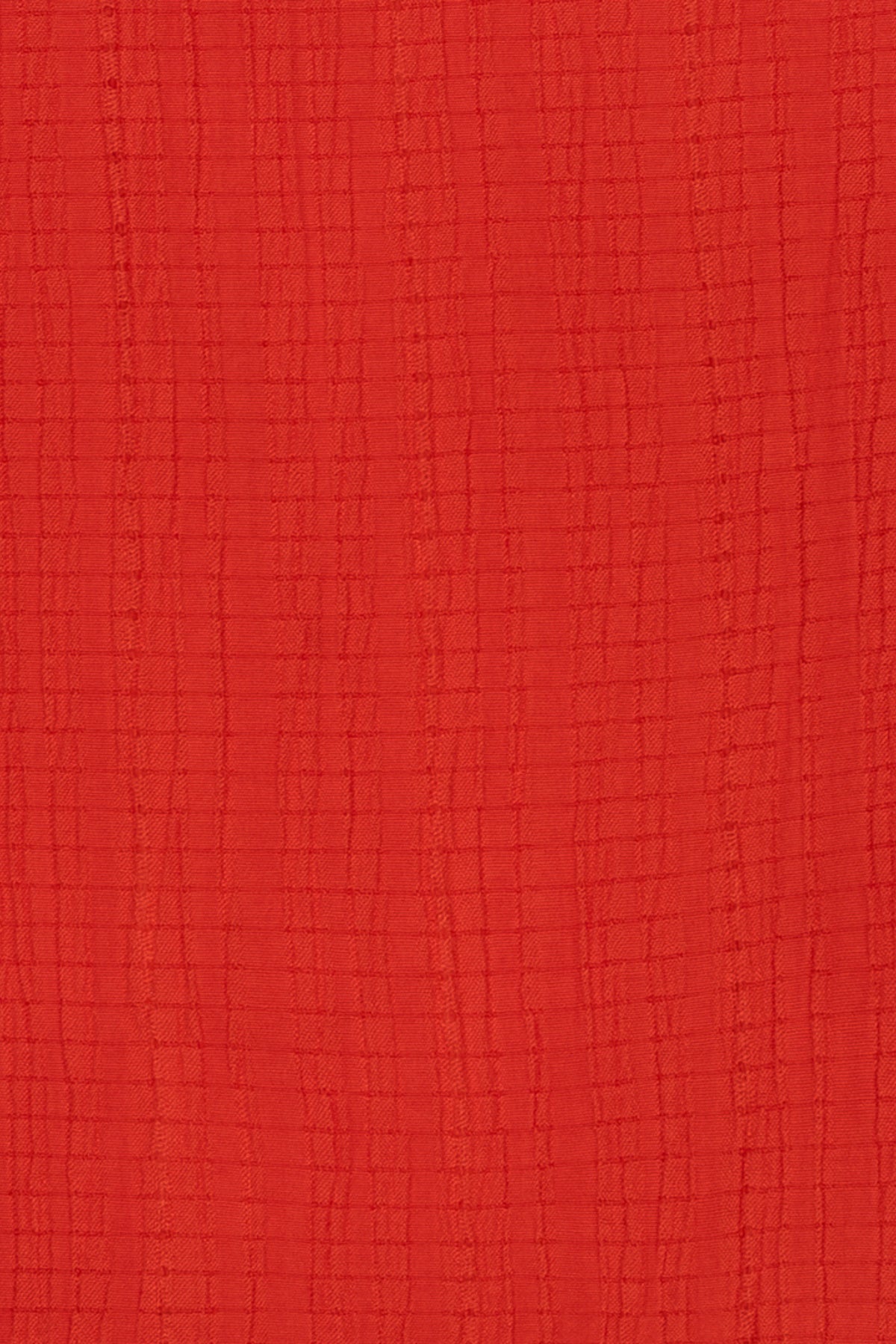 Rode fancy crinkle top van EsQualo met elegante textuur en losse pasvorm, geschikt voor stijlvolle outfits.