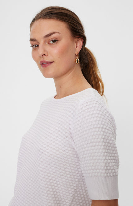 Freequent Trui Fqdodo SS Star Offwhite 126810 Stretchshop.nl