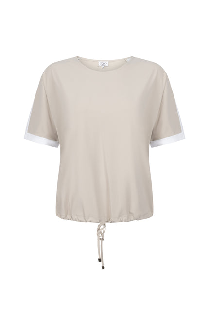 Zoso Travel Blouse Lisanne Sand 262 Stretchshop.nl