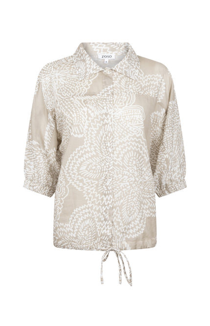 Zoso Blouse Luca Sage 262 Stretchshop.nl