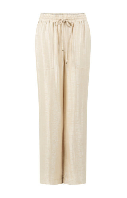 Tramontana Broek Wide Leg Shimmer Pebble C06-20-101 3 Stretchshop.nl