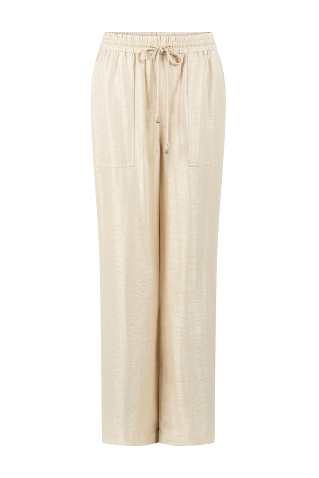 Tramontana Broek Wide Leg Shimmer Pebble C06-20-101 3 Stretchshop.nl