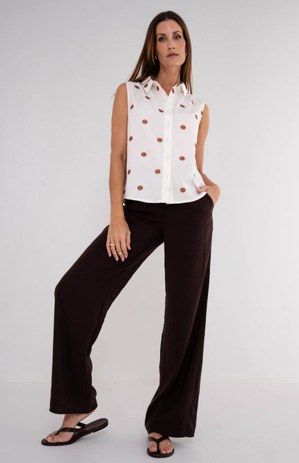 Zizo Broek Jayla Choco Stretchshop.nl