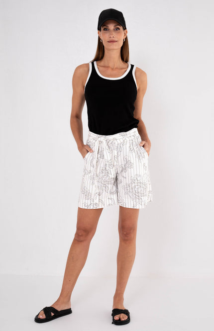 Zizo Short Nocy Black Paisley Stretchshop.nl