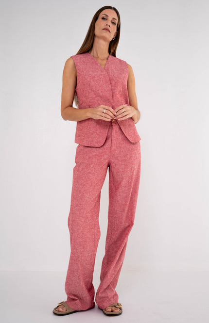 Zizo Gilet Toss Persian Red Stretchshop.nl
