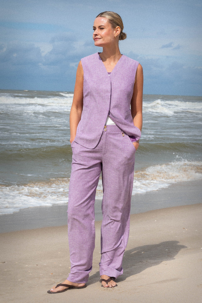 Zizo Broek Jaylan Lilac Stretchshop.nl
