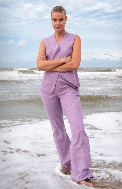 Zizo Gilet Toss Lilac Stretchshop.nl