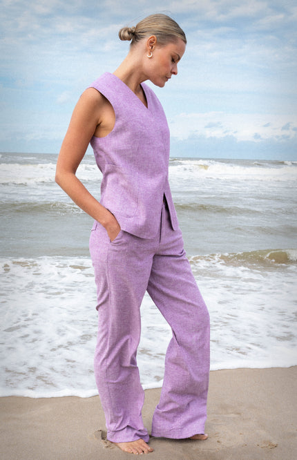 Zizo Gilet Toss Lilac Stretchshop.nl