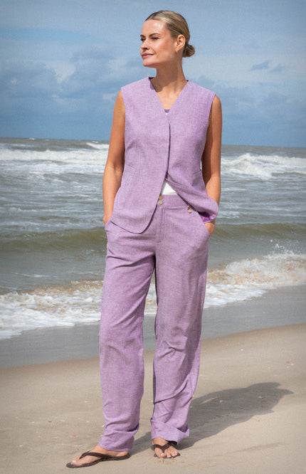 Zizo Gilet Toss Lilac Stretchshop.nl