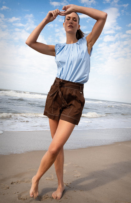Zizo Short Tova Choco Stretchshop.nl