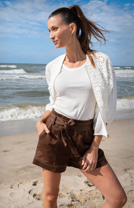 Zizo Short Tova Choco Stretchshop.nl