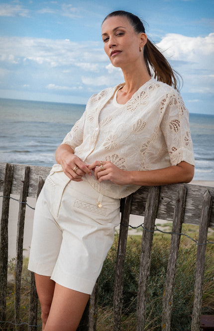 Zizo Short Thannie Light Sand Stretchshop.nl