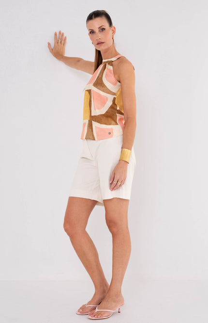 Zizo Short Thannie Offwhite Stretchshop.nl