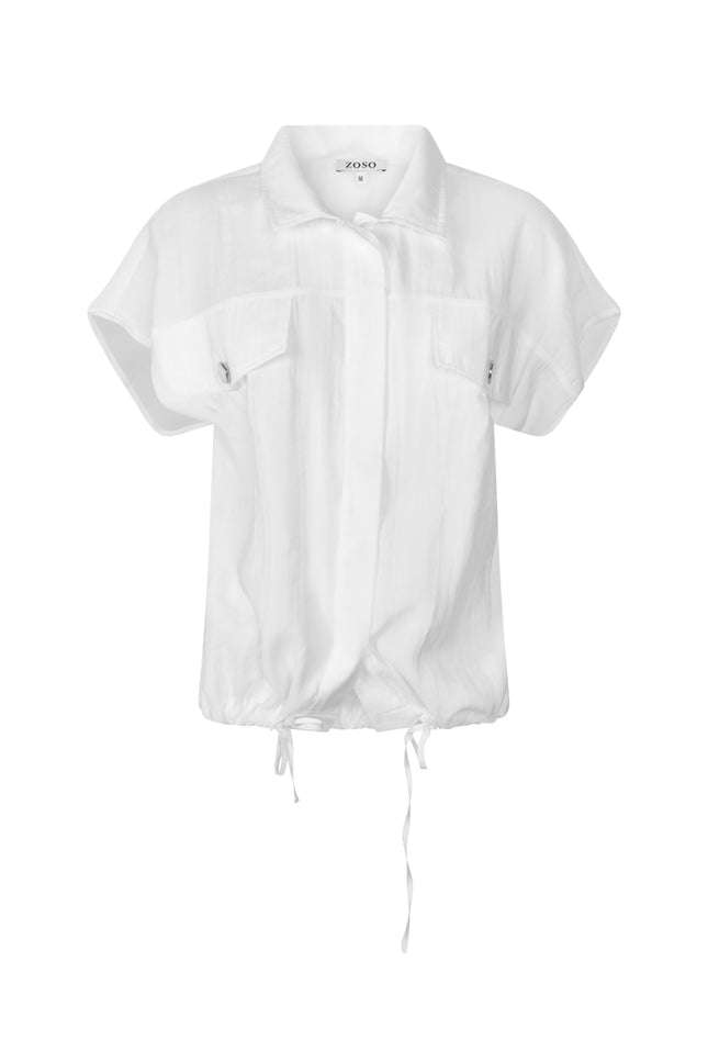 Zoso Blouse Elise White 263 Stretchshop.nl
