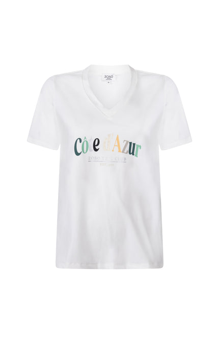 Zoso Travel T-Shirt Gaby White 263 Stretchshop.nl