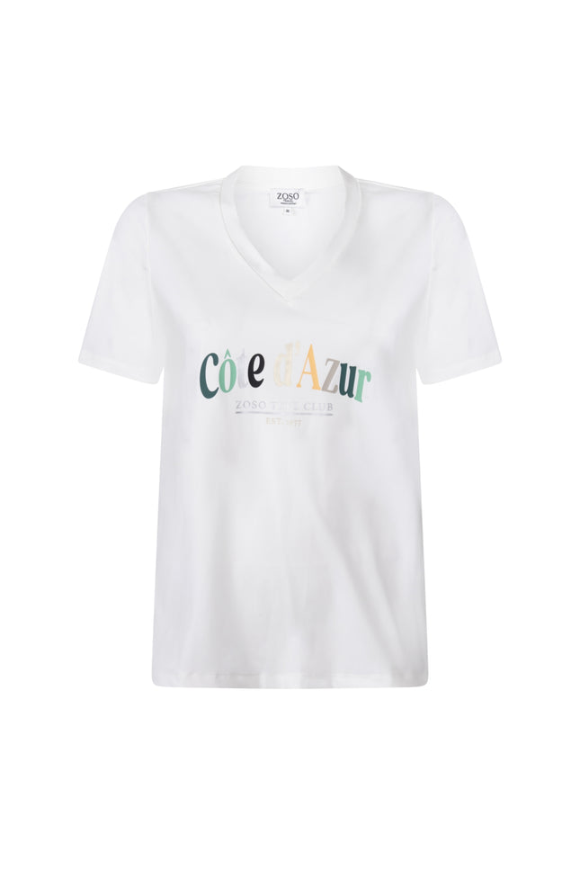 Zoso Travel T-Shirt Gaby White 263 Stretchshop.nl