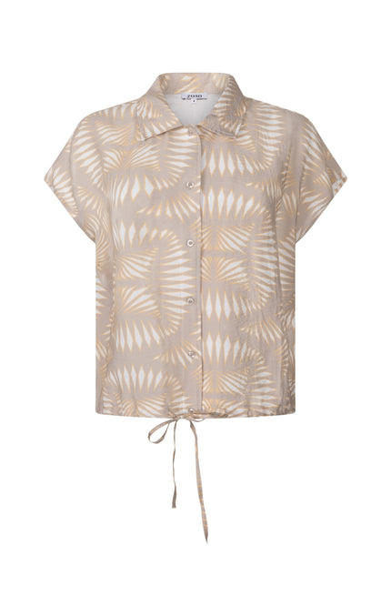 Zoso Blouse Melanie Sand Apricot 263 Stretchshop.nl