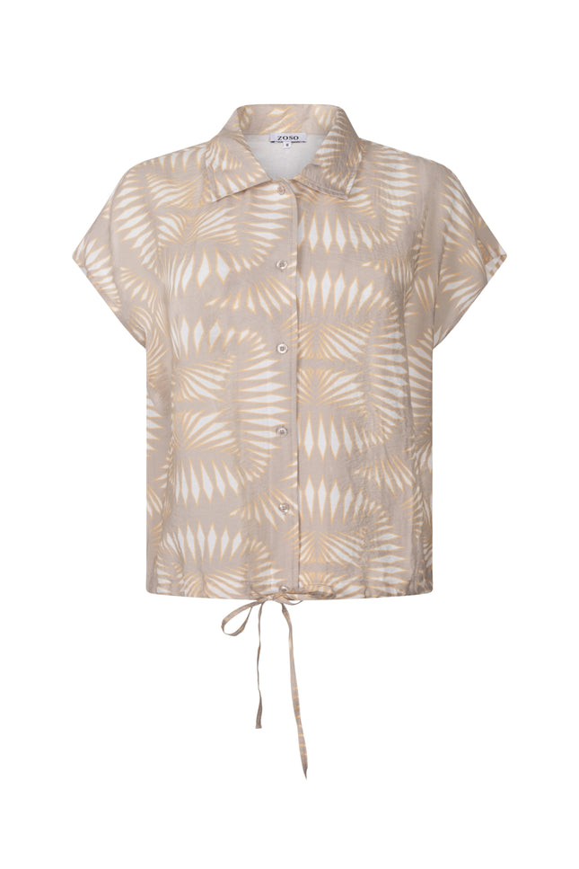 Zoso Blouse Melanie Sand Apricot 263 Stretchshop.nl