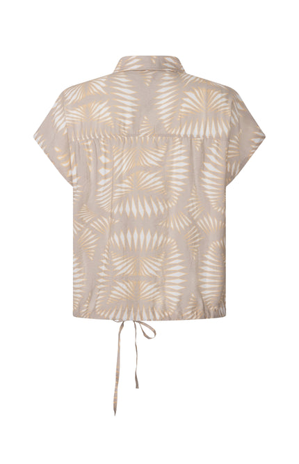 Zoso Blouse Melanie Sand Apricot 263 Stretchshop.nl