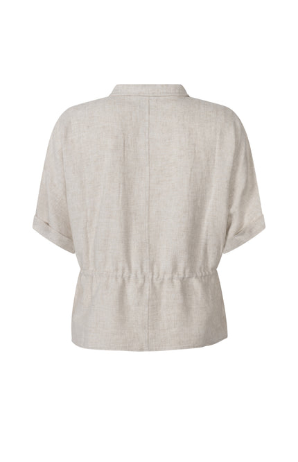 Zoso Blouse Vivian Beige 263 Stretchshop.nl