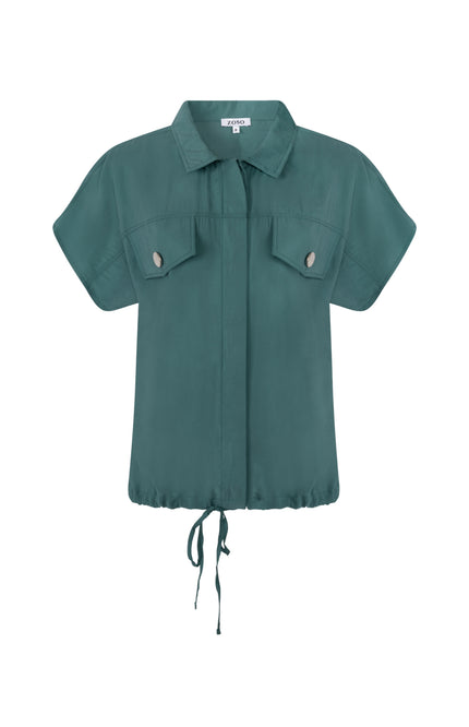 Zoso Blouse Elise Green 263 Stretchshop.nl