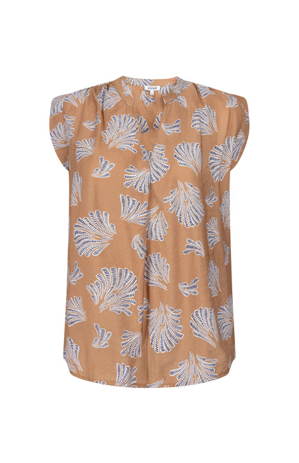 Zoso Blouse Moniek Summer Camel 262 Stretchshop.nl