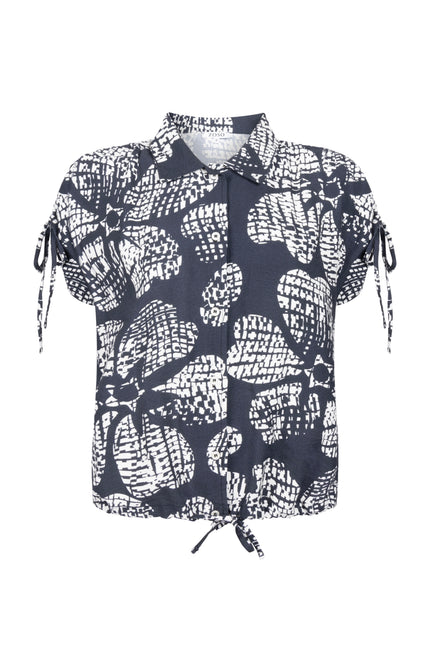 Zoso Blouse Charly Navy 262 Stretchshop.nl