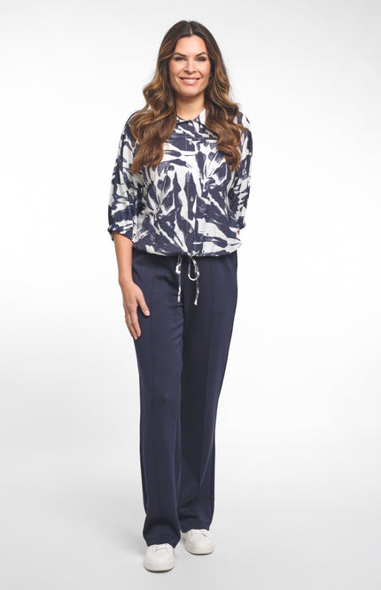 Zoso Blouse Yvette Navy 262 Stretchshop.nl