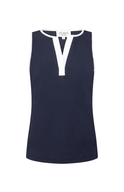 Zoso Travel Top Jessica Navy 262 Stretchshop.nl