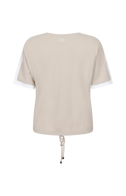 Zoso Travel Blouse Lisanne Sand 262 Stretchshop.nl