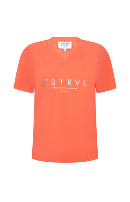 Zoso Travel T-Shirt Nancy Coral 262 Stretchshop.nl