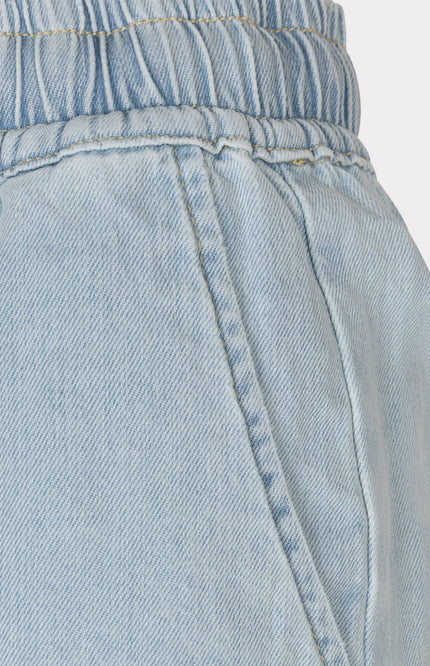 EsQualo Short Light Denim Jeans Blue HS26.12207 Stretchshop.nl