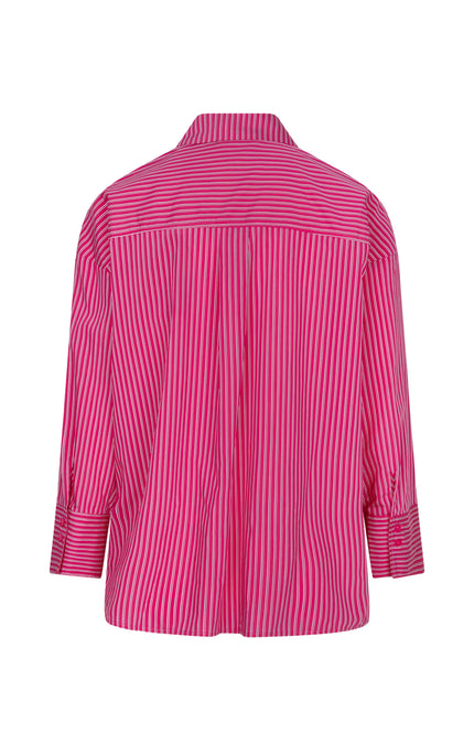 Studio Amaya Blouse Sky Multi Print Stretchshop.nl