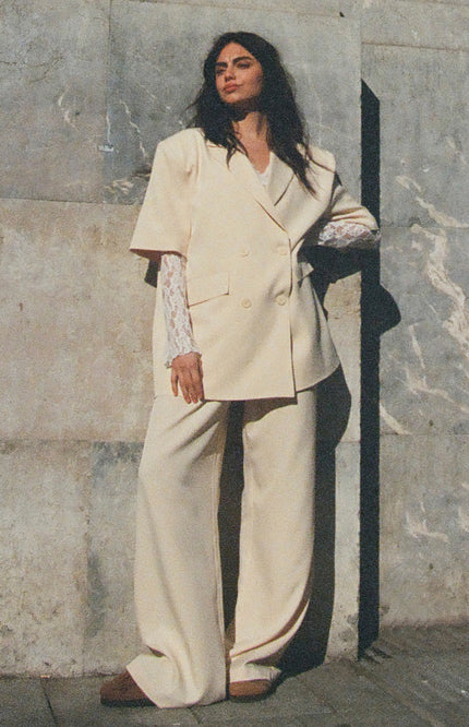Studio Amaya Blazer Fendi Beige Stretchshop.nl