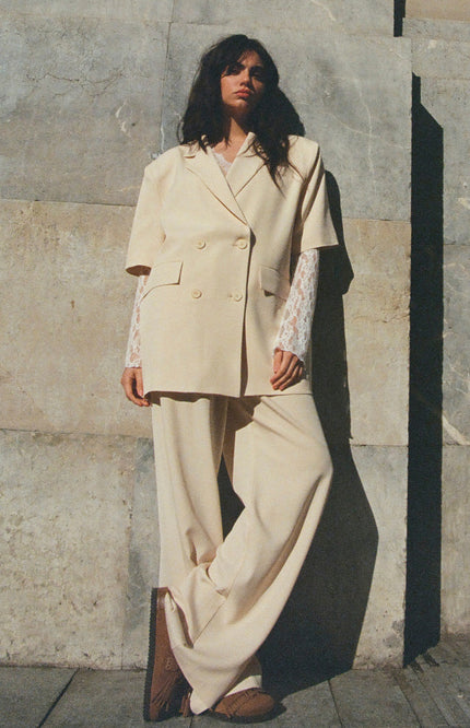 Studio Amaya Broek Jackie Beige Stretchshop.nl