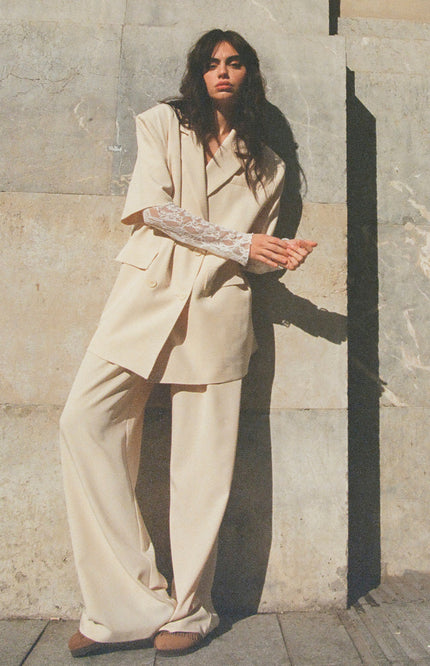 Studio Amaya Blazer Fendi Beige Stretchshop.nl