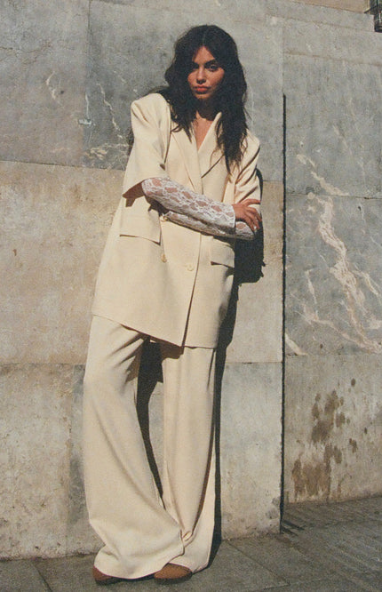 Studio Amaya Blazer Fendi Beige Stretchshop.nl