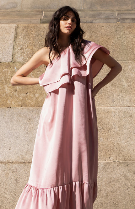 Studio Amaya Jurk Linne Light Pink Stretchshop.nl
