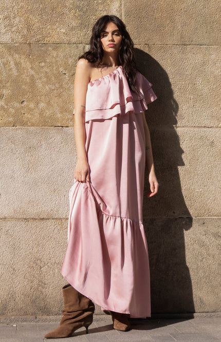 Studio Amaya Jurk Linne Light Pink Stretchshop.nl