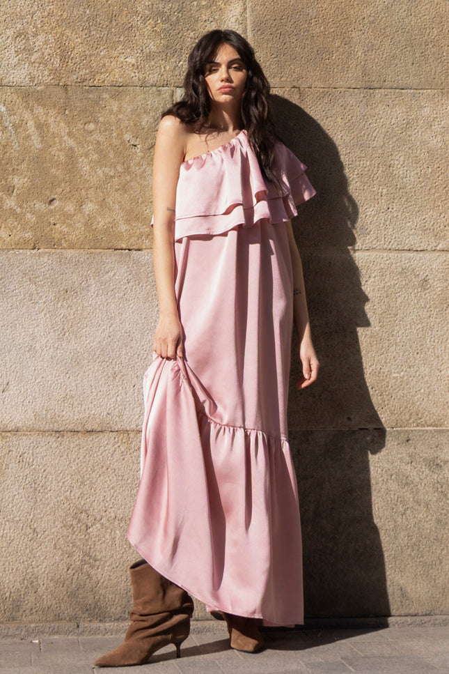 Studio Amaya Jurk Linne Light Pink Stretchshop.nl