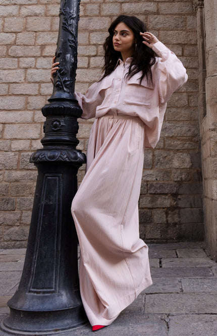Studio Amaya Broek Lotus Light Pink Stretchshop.nl