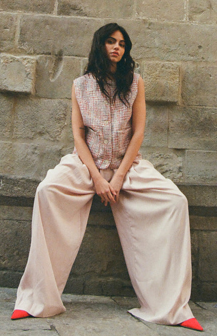 Studio Amaya Broek Lotus Light Pink Stretchshop.nl