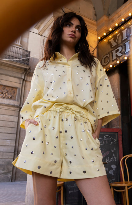 Studio Amaya Blouse Mara Yellow Stretchshop.nl