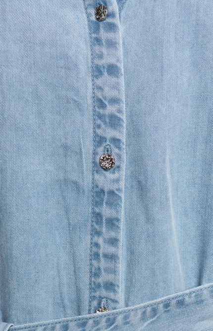 &Co woman Jurk Jacklyn Light Denim DR301 Stretchshop.nl