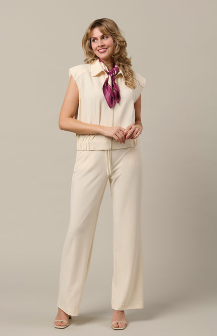 &Co woman Gilet Gwen Vanilla GL115 Stretchshop.nl