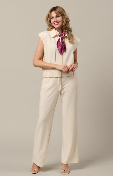 &Co woman Broek Grace Vanilla PA409 Stretchshop.nl