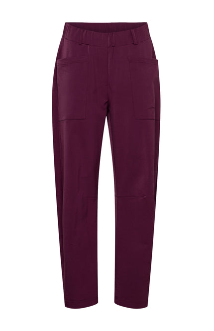 &Co woman Travel Broek Renza Plum PA435 Stretchshop.nl